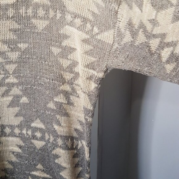 Denim & Supply Ralph Lauren Aztec Cotton Pull on Crewneck Sweater Sz S - Picture 7 of 11